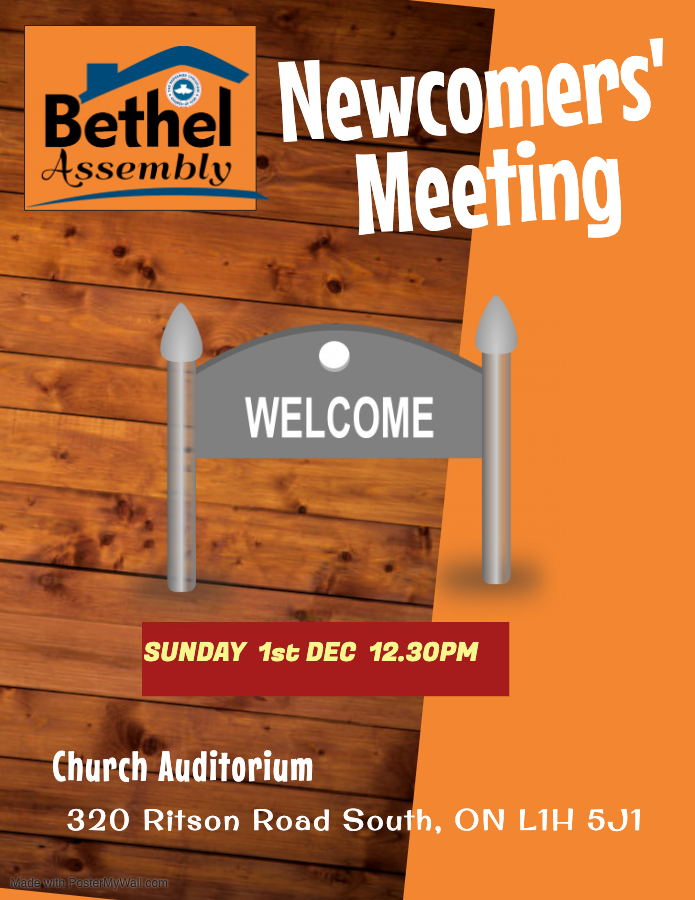 New Comers Meet And Greet With Pastor Rccg Bethel Assembly Oshawa