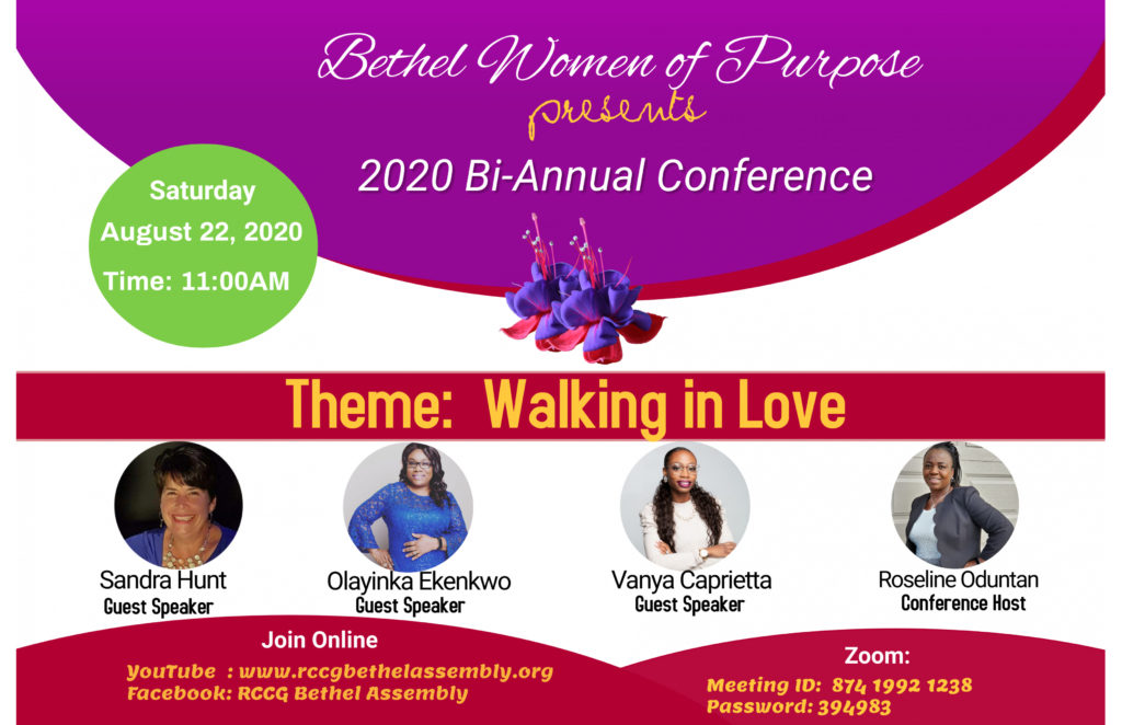 Bethel Women of Purpose BiAnnuala Conference RCCG Bethel Assembly Oshawa