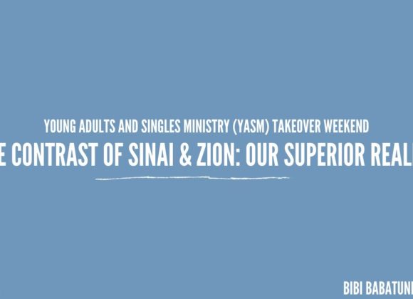 The Contrast of Sinai & Zion: Our Superior Reality